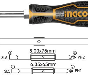 6 In 1 screwdriver set