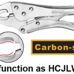 Curved jaw locking plier