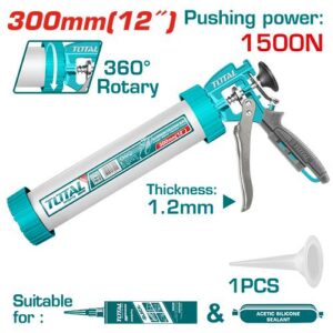Aluminum caulking gun