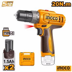 Cordless Drill 12V (2x Battery)